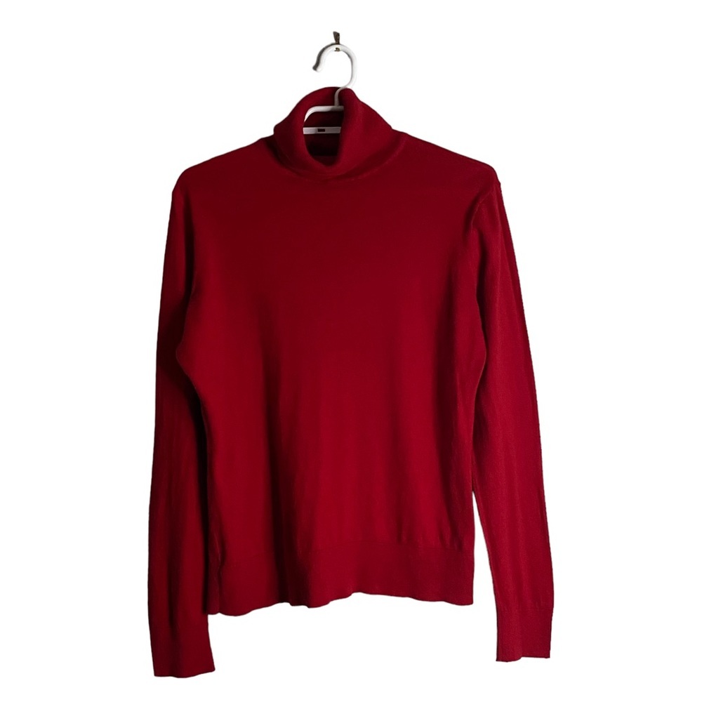 Chaps Women's Red Turtleneck Sweater